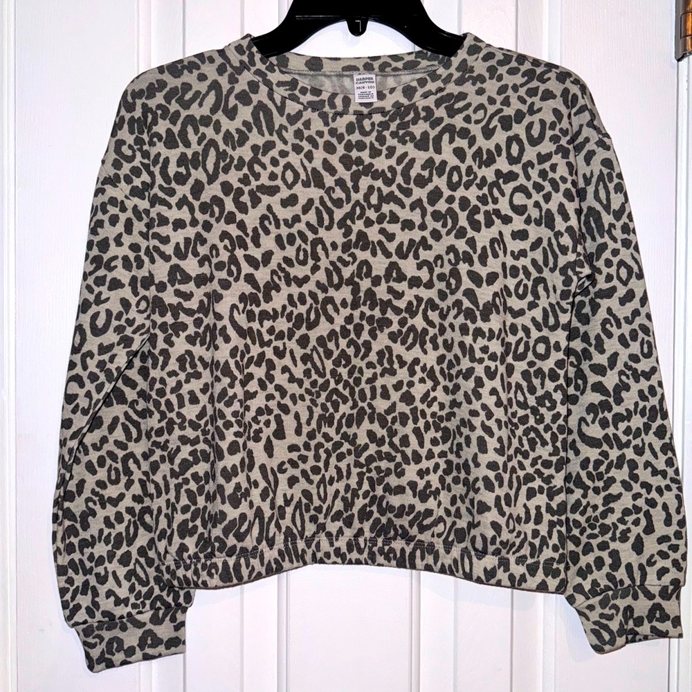 Harper Canyon animal print So Soft Sweater/Sweatshirt Girls Medium 8/10